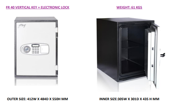 Godrej Fire Resistant Safes