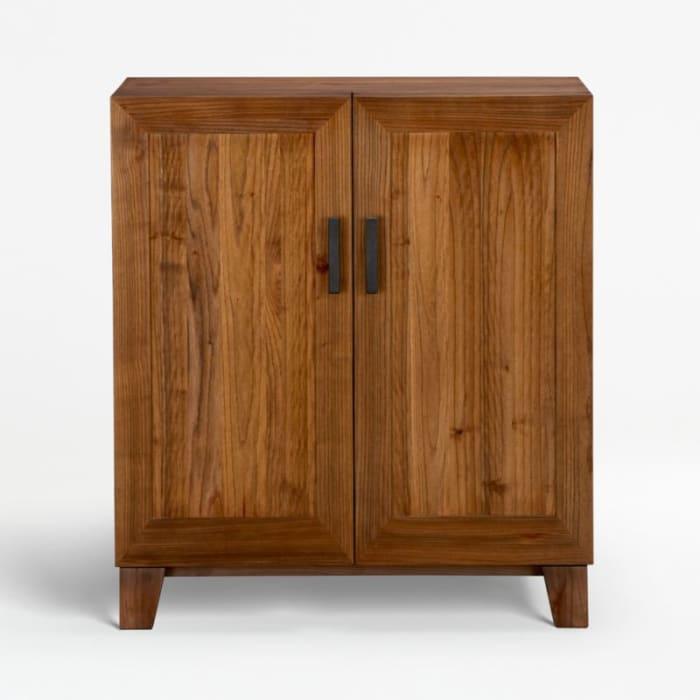 Brown bar deals cabinet